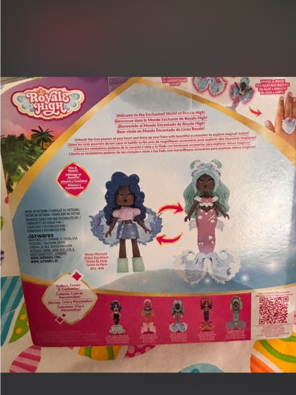 Royal high Water Mermaid Doll - Green Hair, Purple Outfit w codes - Picture 7 of 7